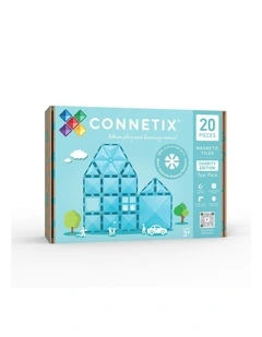 CONNETIX Magnetic Tiles Charity Pack Teal, 20 Pieces
