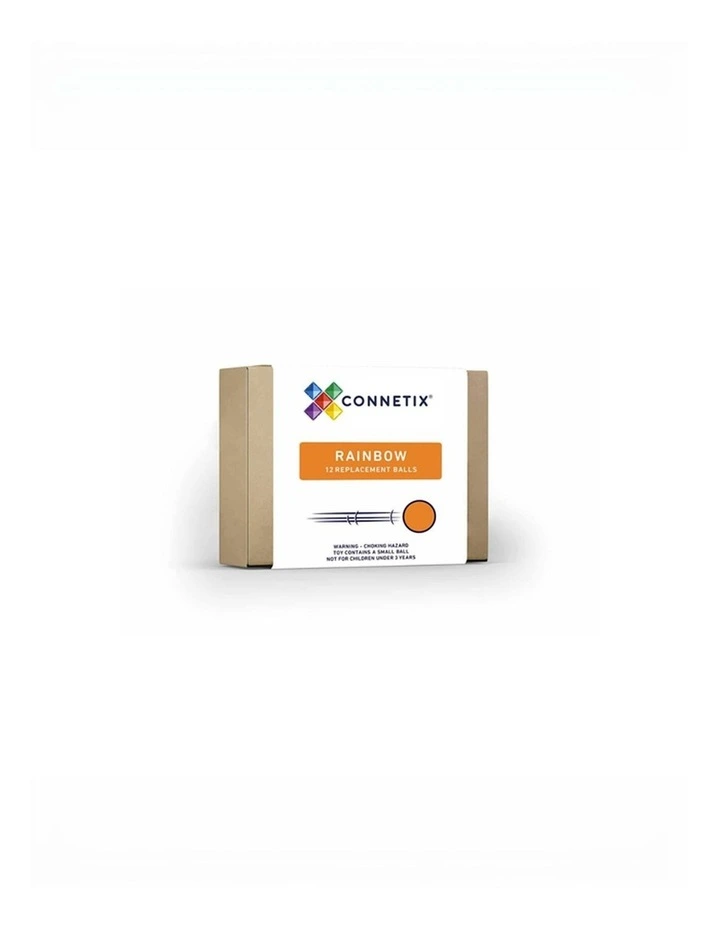 CONNETIX Magnetic Tiles Rainbow Ball Pack, 12 Pieces image 1