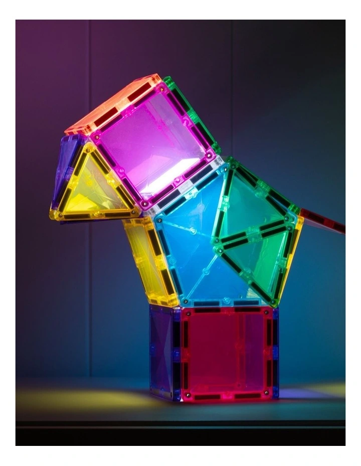 CONNETIX Magnetic Tiles Light Star Pack, 28 Pieces image 3