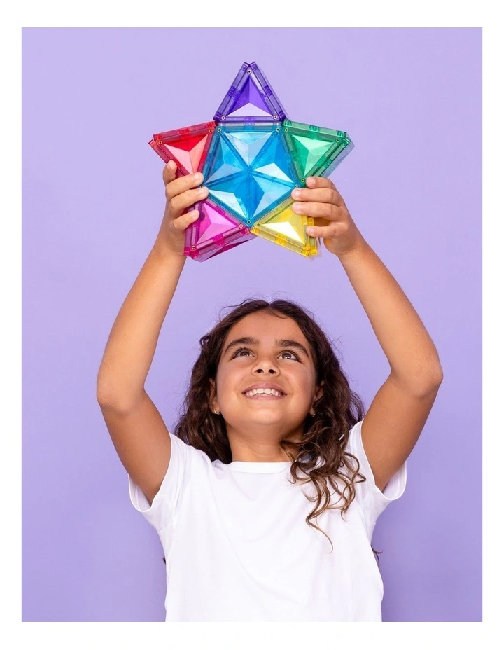 CONNETIX Magnetic Tiles Light Star Pack, 28 Pieces image 5