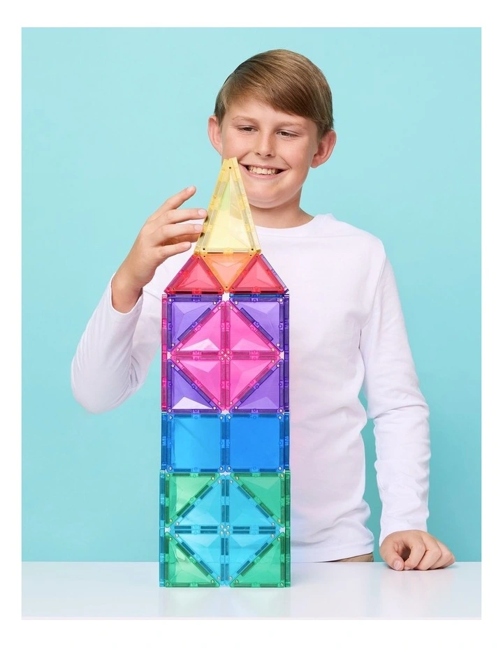 CONNETIX Magnetic Tiles Bright Mega Pack, 202 Pieces image 2