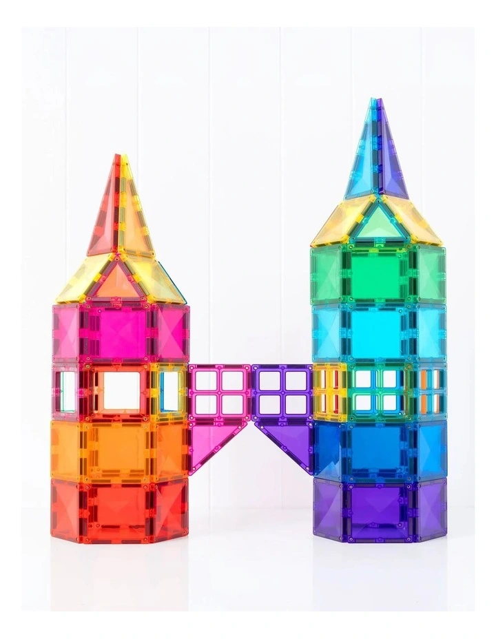 CONNETIX Magnetic Tiles Bright Mega Pack, 202 Pieces image 4