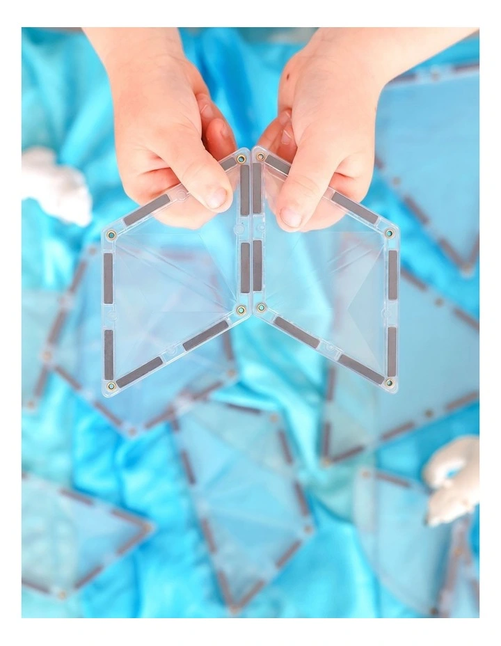 CONNETIX Magnetic Tiles Clear Shape Expansion Pack, 24 Pieces image 4