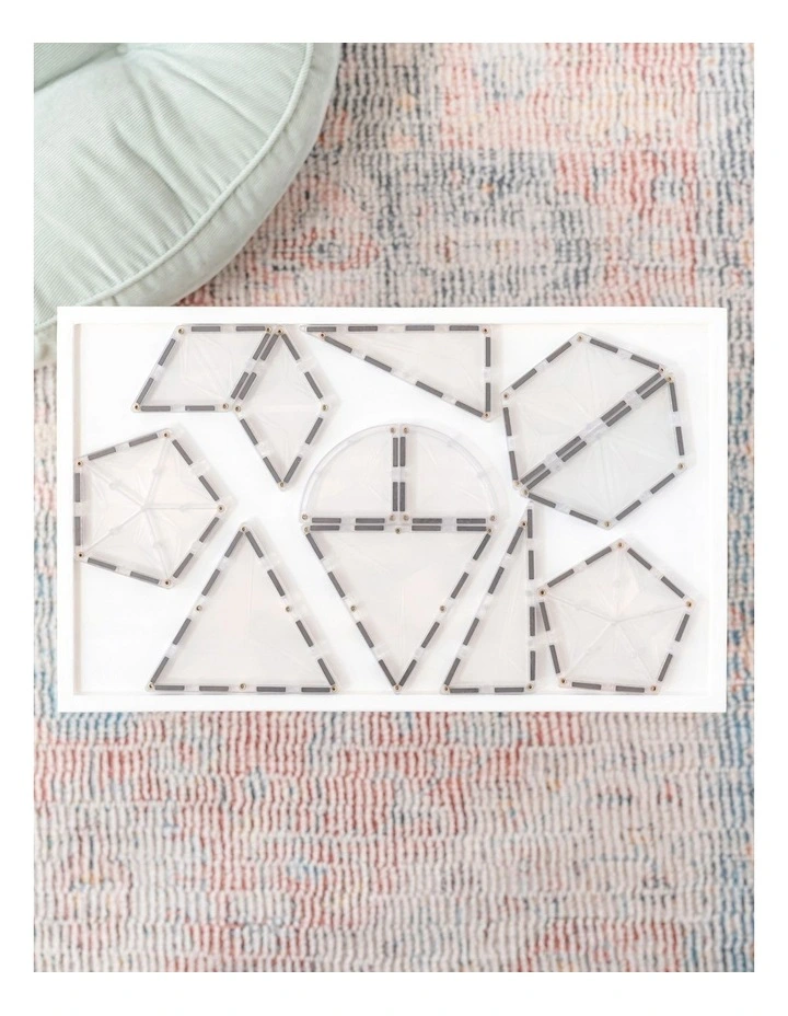 CONNETIX Magnetic Tiles Clear Shape Expansion Pack, 24 Pieces image 5