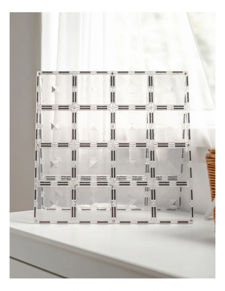 CONNETIX Magnetic Tiles Clear Rectangle Pack, 12 Pieces image 4