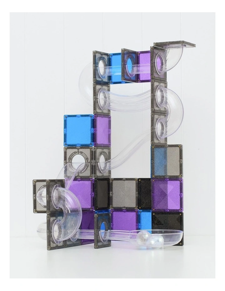 CONNETIX Magnetic Tiles Ball Run Galaxy Pack, 61 Pieces image 3