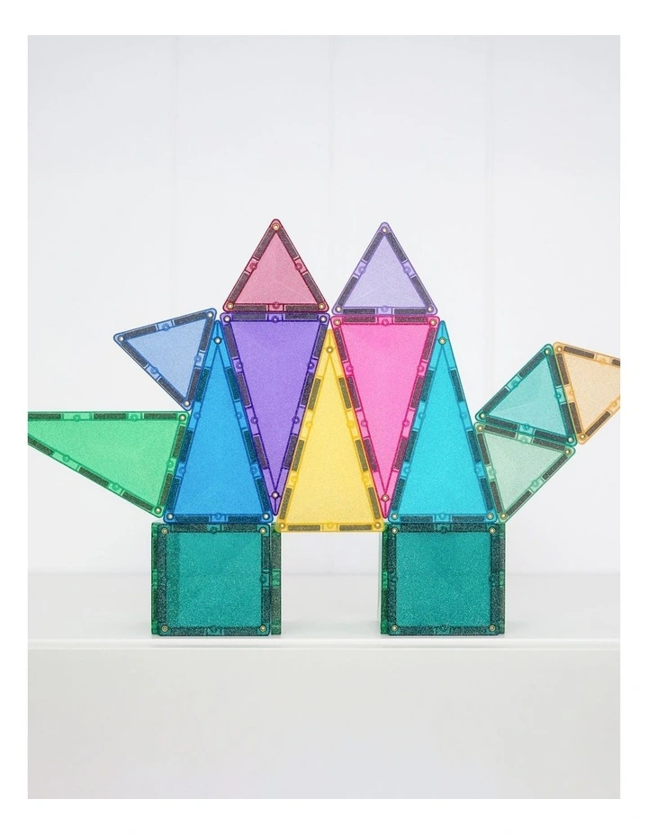 CONNETIX Magnetic Tiles Glitter Castle Pack, 48 Pieces image 3