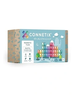 CONNETIX Magnetic Tiles Pastel Rectangle Pack, 24 Pieces