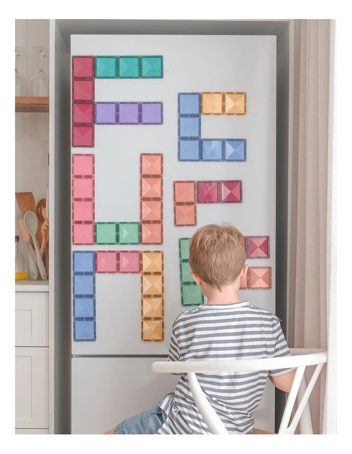 CONNETIX Magnetic Tiles Pastel Rectangle Pack, 24 Pieces image 2