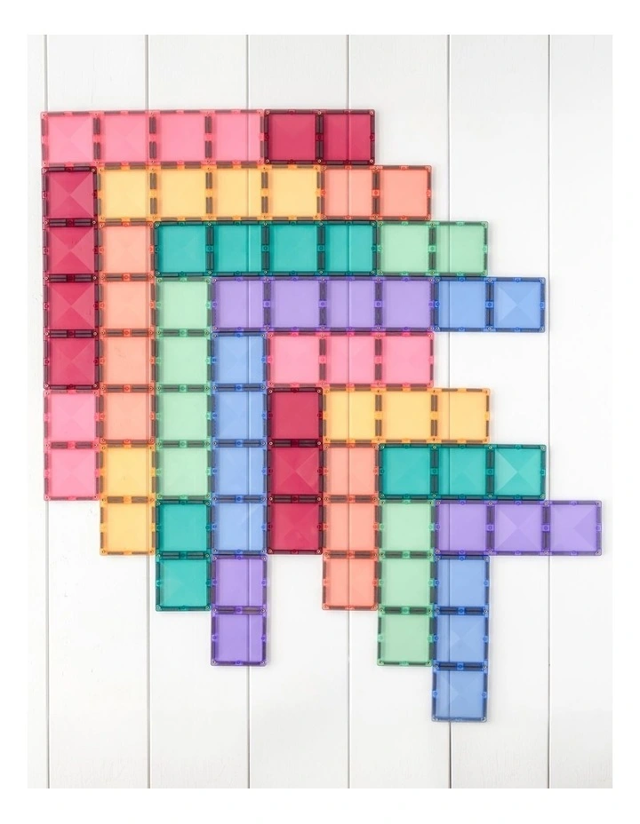 CONNETIX Magnetic Tiles Pastel Rectangle Pack, 24 Pieces image 3