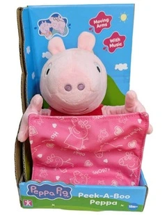 Peppa Pig - Peek-A-Boo Peppa Animated Plush - Interactive Toy - 1 year 