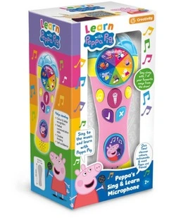 Peppa Pig - Peppa's Sing & Learn Microphone - Interactive Toy - 2 years 