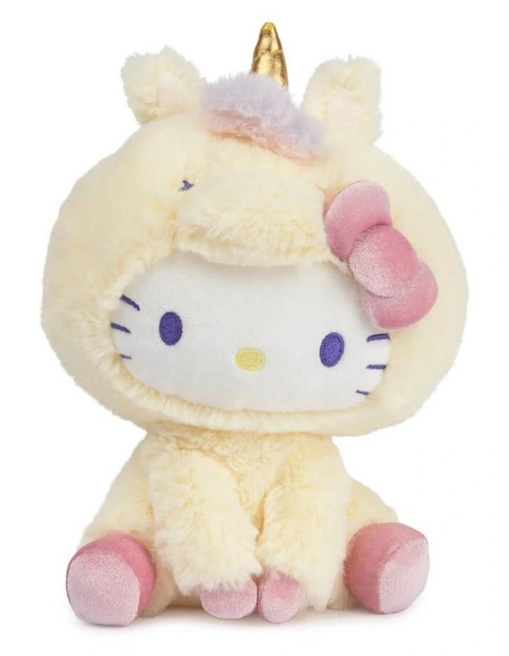 Hello Kitty & Friends - Hello Kitty Unicorn Soft Toy, 20cm, Plush, 1 year image 1