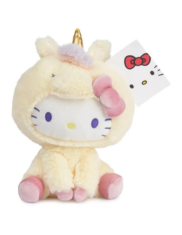 Hello Kitty & Friends - Hello Kitty Unicorn Soft Toy, 20cm, Plush, 1 year image 2