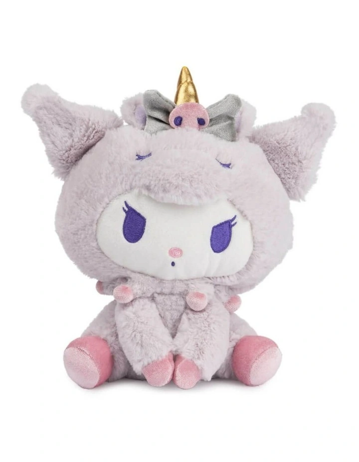 Hello Kitty & Friends - Kuromi Unicorn Soft Toy, 20cm, Plush, 1 year  image 1