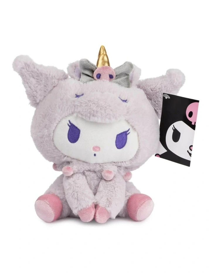 Hello Kitty & Friends - Kuromi Unicorn Soft Toy, 20cm, Plush, 1 year  image 2