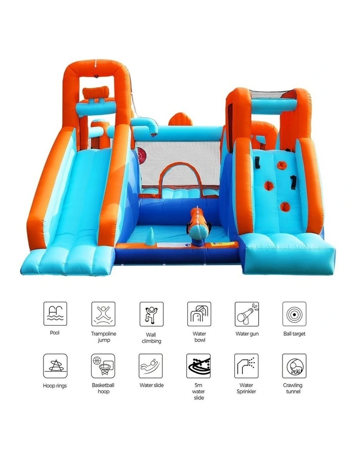 AirMyFun 12 Play Zones Inflatable Water Slide Park Jumping Castle Bounce House image 7