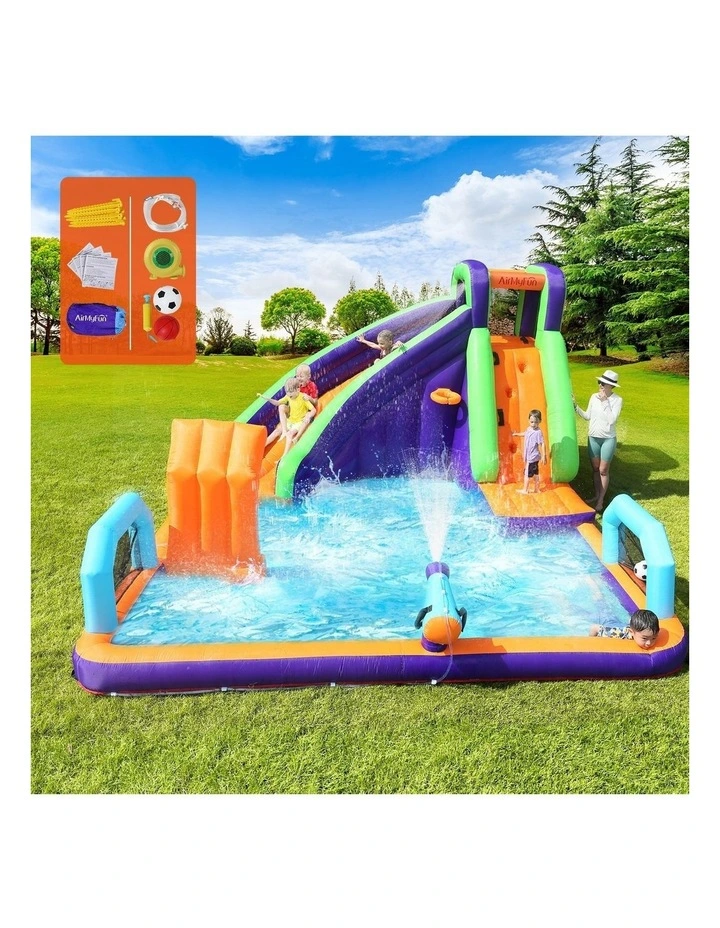 AirMyFun Inflatable Water Slide Bounce House Jumping Castle Park Play Pool Gift image 4