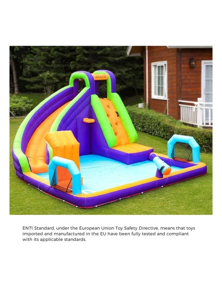 AirMyFun Inflatable Water Slide Bounce House Jumping Castle Park Play Pool Gift image 5