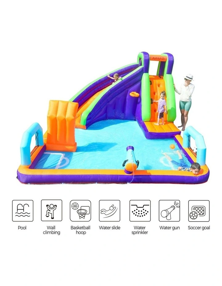 AirMyFun Inflatable Water Slide Bounce House Jumping Castle Park Play Pool Gift image 6