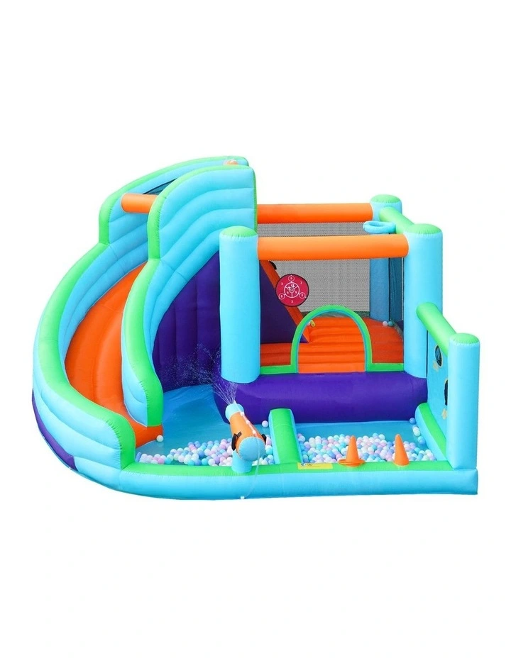 Doctor Dolphin Water Jumping Castle Inflatable Kids Bounce Trampoline Slide Play image 2