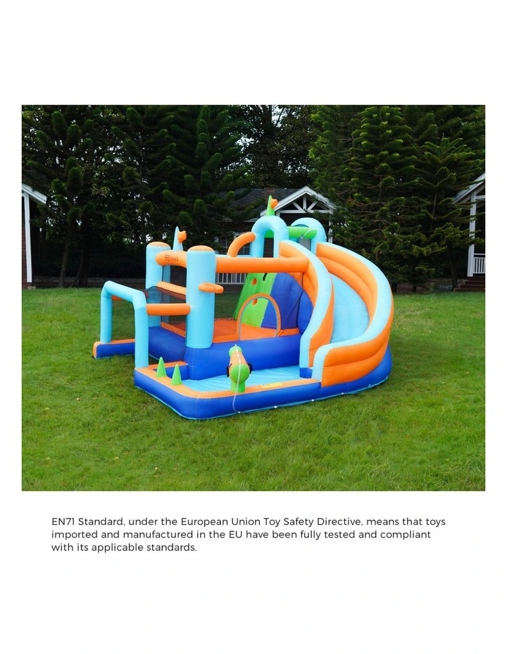 AirMyFun Water Jumping Castle Inflatable Park Kids Splash Pools Soccer Goalpost image 6