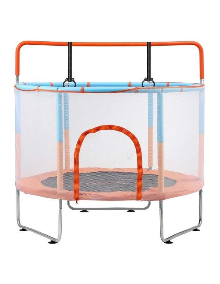 Mazam 60 Kids Trampoline Enclosure Safety Net Rebounder Round w/ Bar &Rings image 1