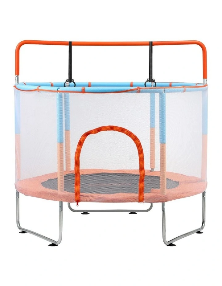 Mazam 60 Kids Trampoline Enclosure Safety Net Rebounder Round w/ Bar &Rings image 2