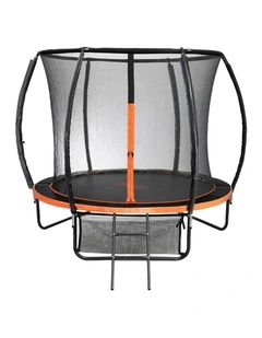 Mazam 8FT Trampoline Round Kids Trampolines Enclosure Safety Net with Ladder