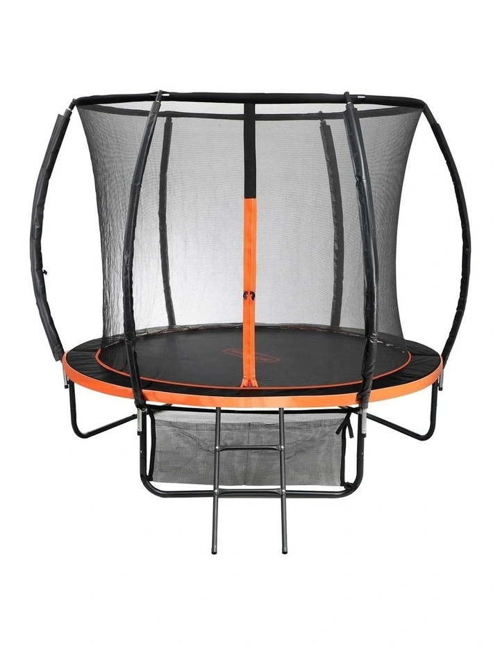 Mazam 8FT Trampoline Round Kids Trampolines Enclosure Safety Net with Ladder image 1