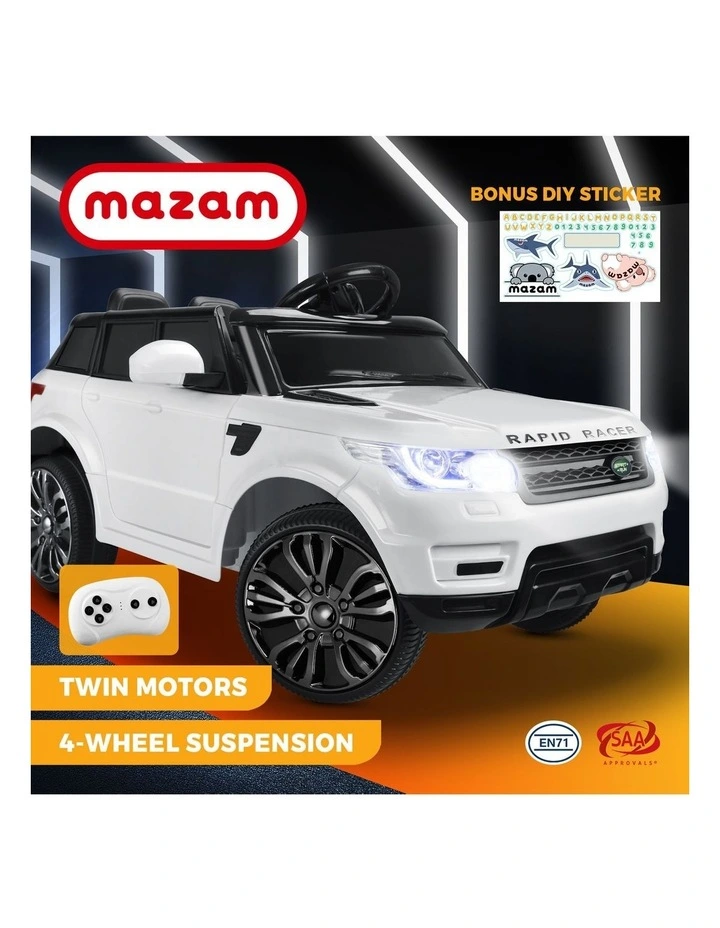 Mazam Kids Ride On Car 12V Electric Remote Vehicle Toy Cars Gift MP3 LED light image 4