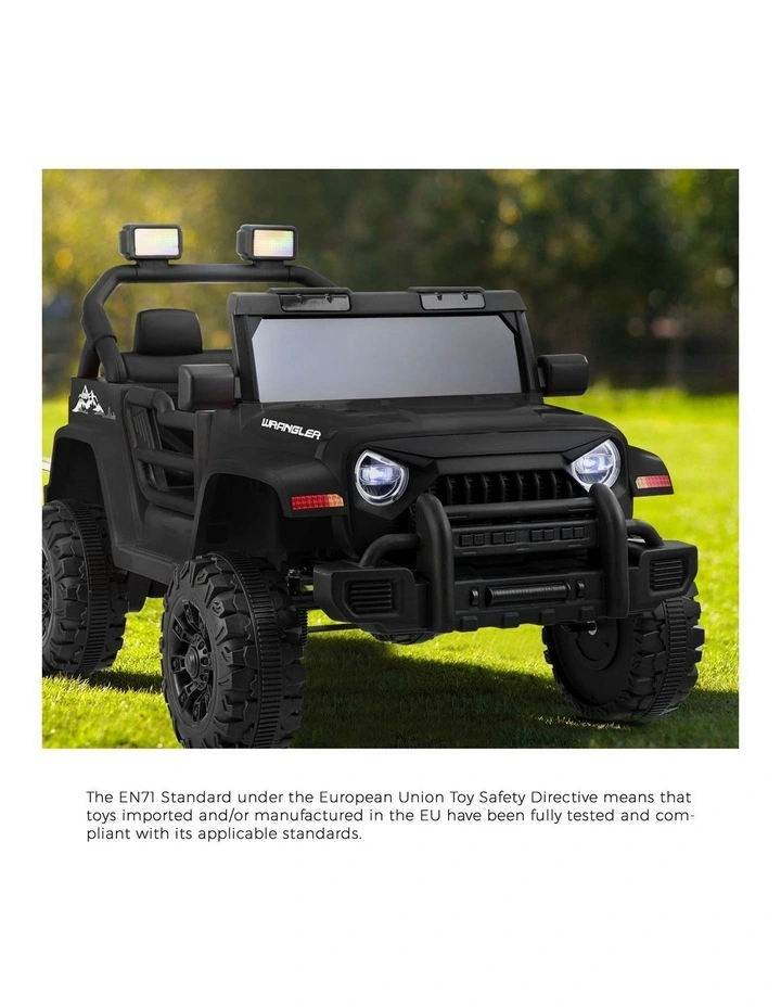 Mazam Kids Ride On Car 12V Electric Remote Control Toddler Toy Cars Music Black image 5