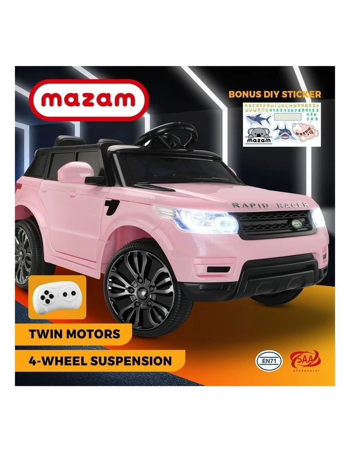Mazam Kids Ride On Car Electric Vehicle Toy Remote Cars Gift MP3 LED light 12V image 4