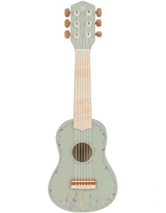 Little Dutch Safari Friends Wooden Guitar - Green