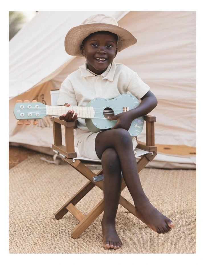 Little Dutch Safari Friends Wooden Guitar - Green image 2