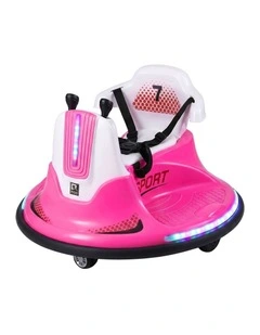 Rigo Ride on Cars Kids Bumper 12V Ride on Toy Toddler Remote Control Pink