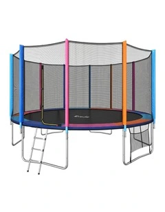 Everfit 16FT Kids Trampoline Rebounder with Enclosure Net Storage Bag