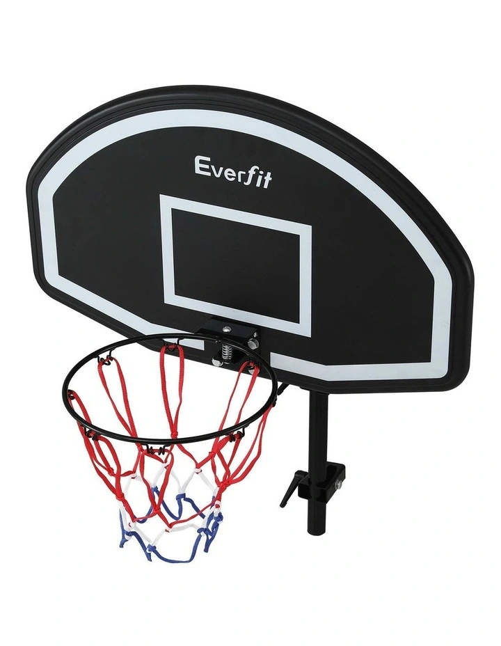 Everfit Kids Basketball Hoop with Ball and Pump Fit for Trampoline 25mm-32mm Poles Black image 3