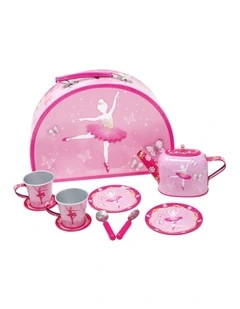 Butterfly Ballet Tin Tea Set