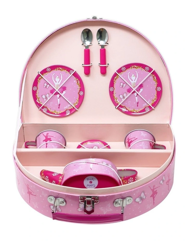 Butterfly Ballet Tin Tea Set image 3