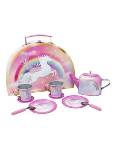 Unicorn Dreamer 10 Piece Tin Tea Set