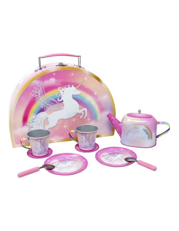 Unicorn Dreamer 10 Piece Tin Tea Set image 1