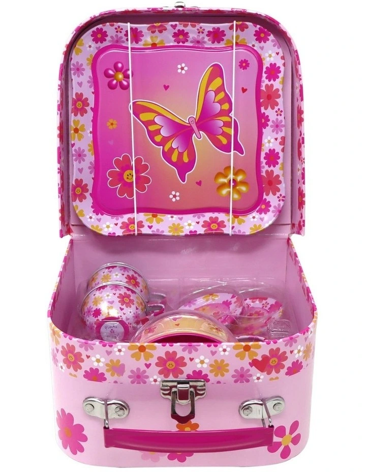 Vibrant Vacation 7 Piece Tin Tea Set image 3