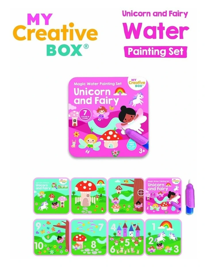 Unicorn and Fairy Water Painting Set image 2
