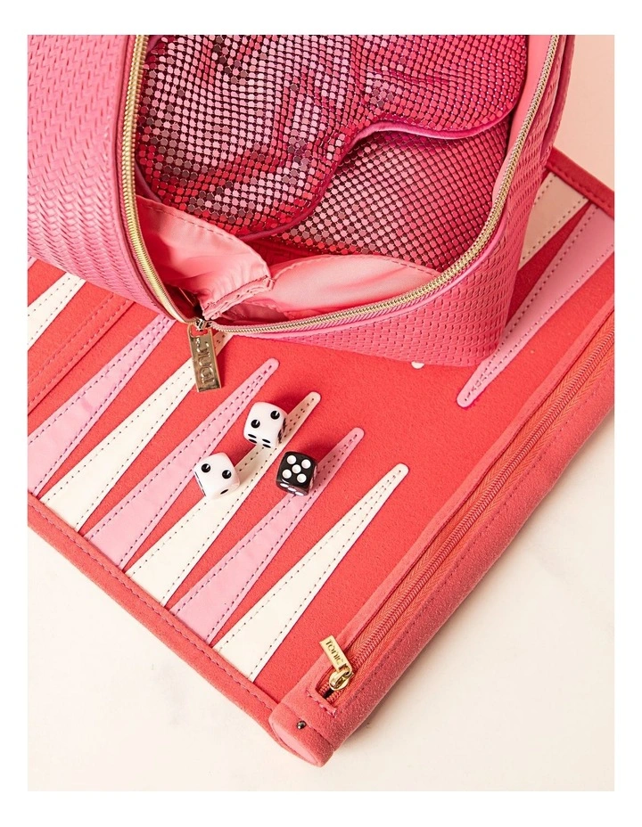 Backgammon Travel Set - Pink image 3