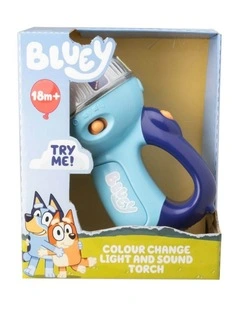 Bluey | Bluey Colour Change Light & Sound Torch | Interactive Toy | 1 year