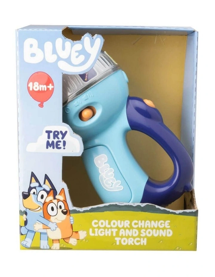 Bluey | Bluey Colour Change Light & Sound Torch | Interactive Toy | 1 year image 1