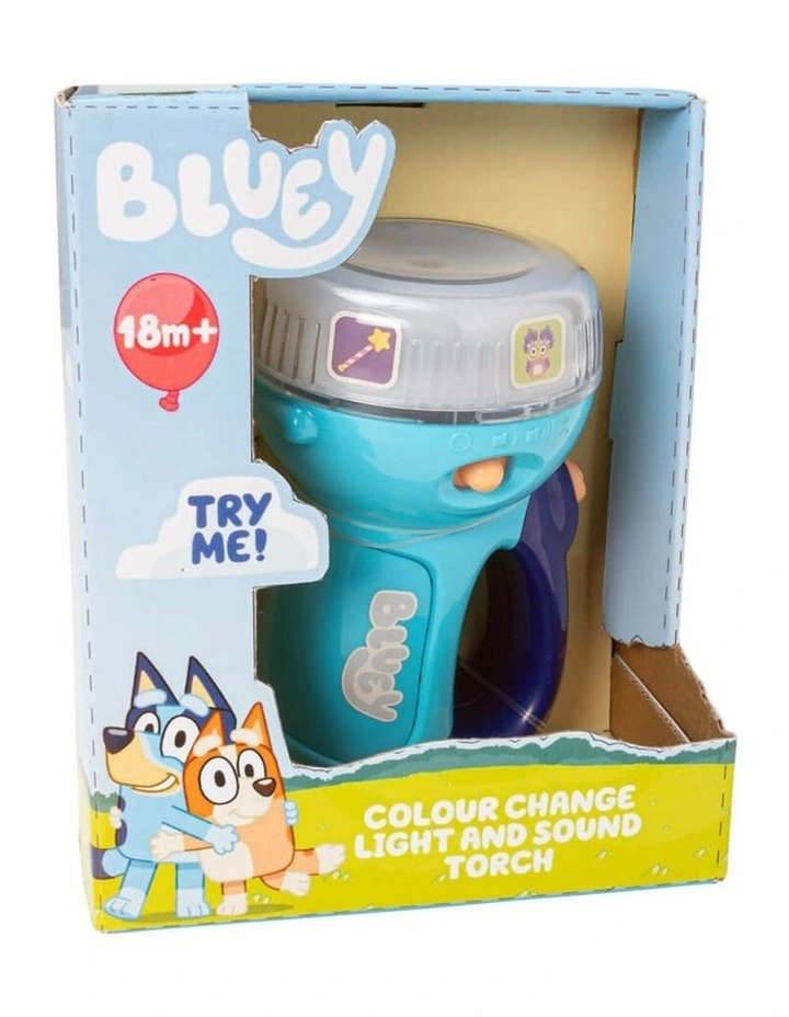 Bluey | Bluey Colour Change Light & Sound Torch | Interactive Toy | 1 year image 2