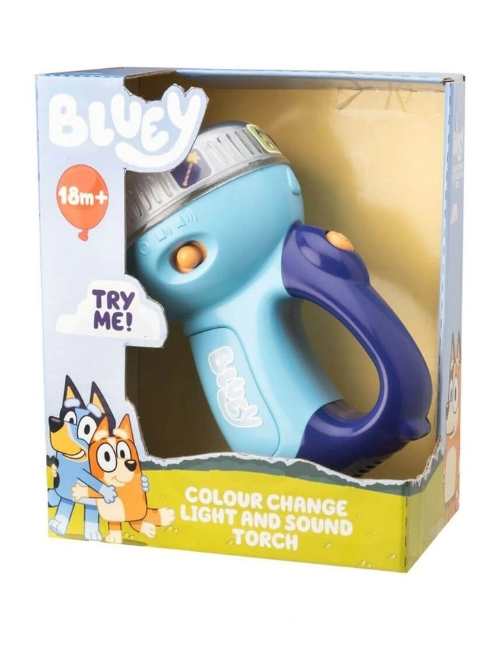 Bluey | Bluey Colour Change Light & Sound Torch | Interactive Toy | 1 year image 3
