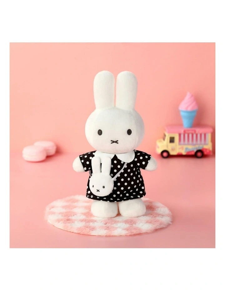 Miffy - Black Dot Dress with Miffy Bag Plush Soft Toy 23cm - Ages 3 image 3